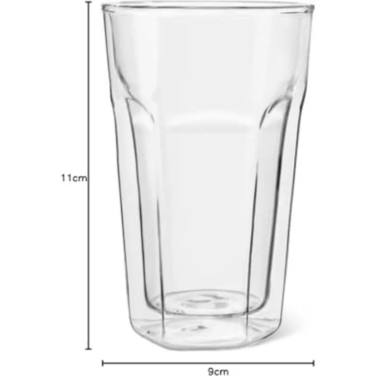 1x2 Leopold Vienna Glas Latte Macchiato doppelwandig – Bild 5