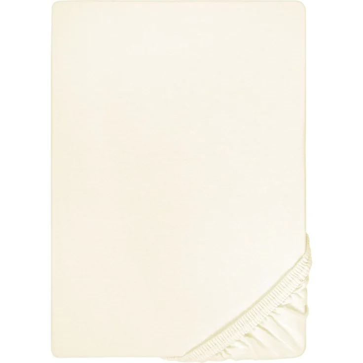 biberna Feinjersey-Spannbetttuch, 100 % Baumwolle, perlmutt, 1x 180x200 cm - 200x200 cm – Bild 5