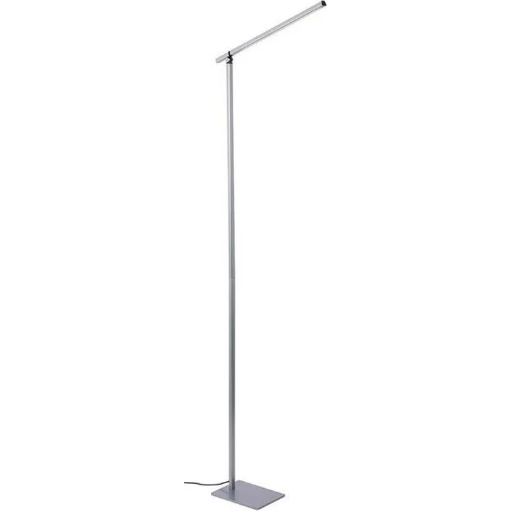 NOWA LED Stehlampe, LED-Leuchtmittel fest verbaut, Warmweiß, Stehlampe Stehleuchte Touchdimmer Beistelllampe silberLED H 145 cm – Bild 4