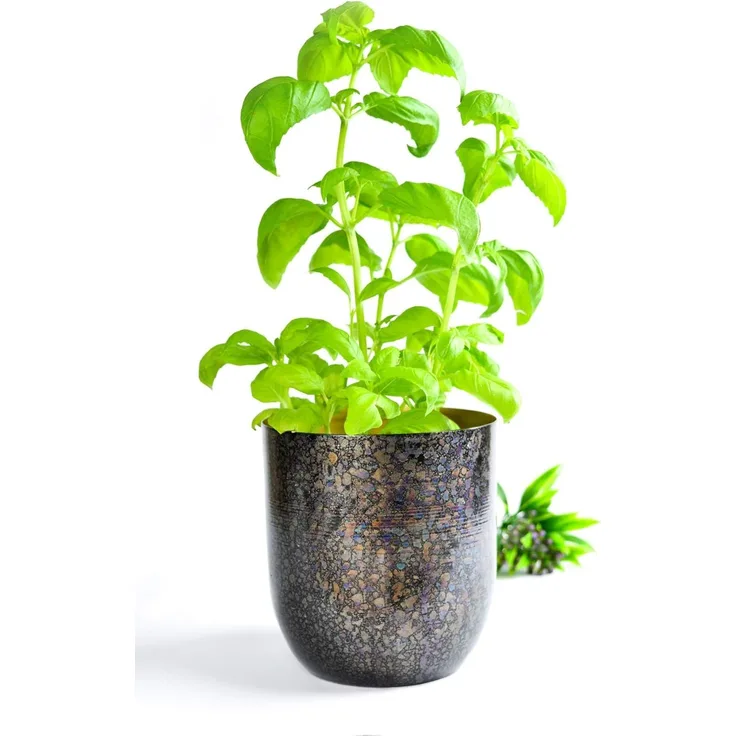 Übertopf aus Metall Pflanzentopf Blumenkübel Blumenübertopf Vase Blumenvasen Blumentopf