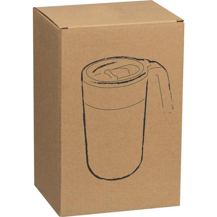 Macma Becher Doppelwandiger Trinkbecher aus Edelstahl / 400ml / Farbe: silbergrau – Bild 2
