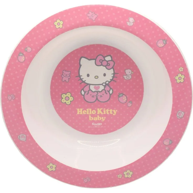Mikrowellengeschirr Schüssel Ø16 Disney Frozen oder Hello Kitty für Kinder Hello Kitty