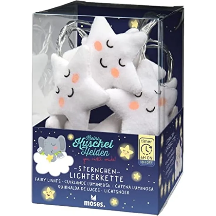 Kleine Kuschelhelden Sternchen-Lichterkette