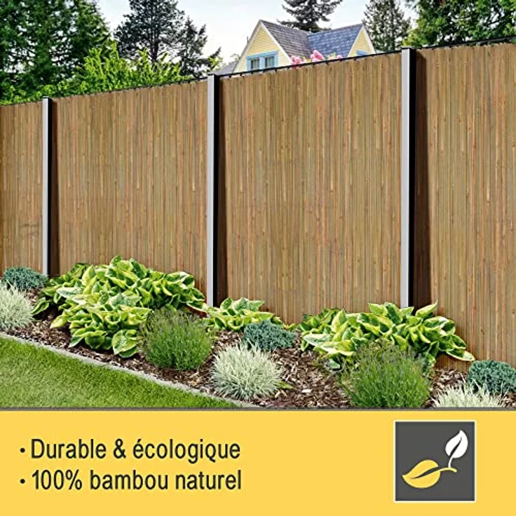 Sol Royal Bambus Sichtschutz 120 hoch – FSC® Balkon Sichtschutz Garten Bambusmatte als Wind- & Blickschutz für Garten Zaun 120x300 cm – Natursichtschutz Witterungsbeständig – B89 – Bild 9