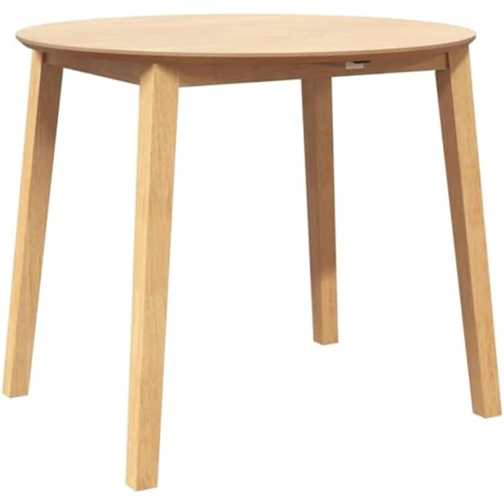 vidaXL Esstisch Natur Massivholz Gummibaumholz 4102530 – Bild 9