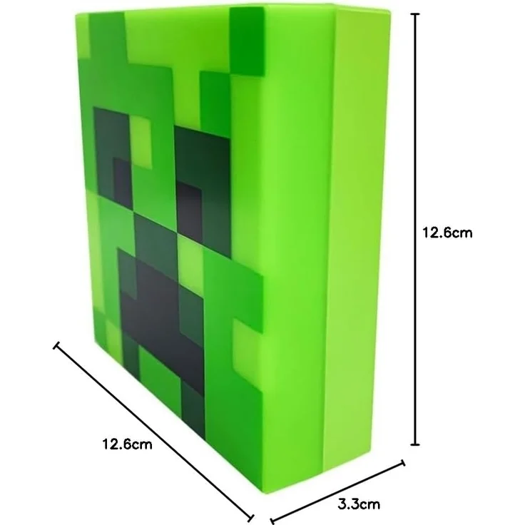 Minecraft Paladone Creeper Nachtlicht, Nachtlichtsensor-Funktion, tragbar, klebende Rückseite zur Wandplatzierung, offizielles lizenziertes Geschenk und Schlafzimmerdekor Fans – Bild 5