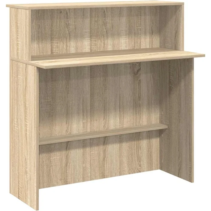 vidaXL Empfangstresen Sonoma-Eiche 100 x 50 x 103,5 cm Holzwerkstoff 859026 – Bild 1