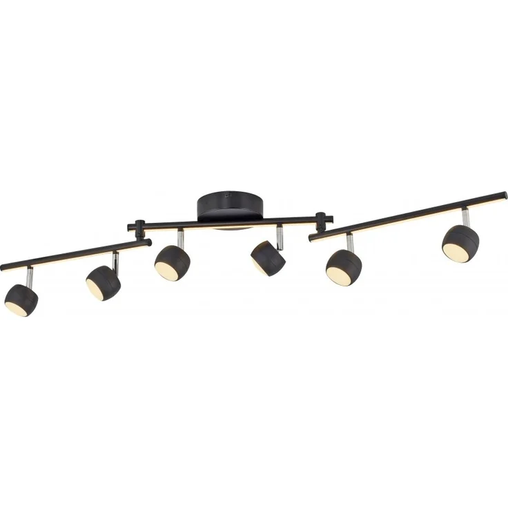 JUST LIGHT 11403-18 JARIK Deckenleuchte 6-flammig schwarz 3000K – Bild 6