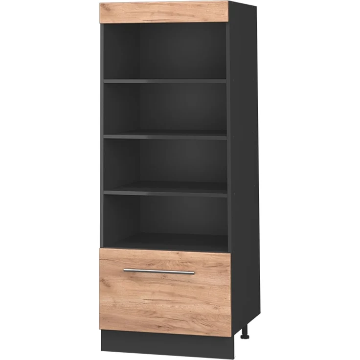 Küchenregal Fame-Line Goldkraft Eiche/Anthrazit 60 cm Vicco – Bild 1