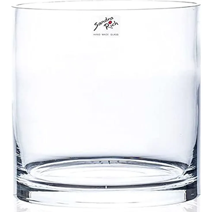 Sandra Rich 360002 Vase, Glas, transparent, 20 x 10 x 10 cm