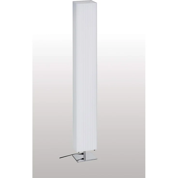 TRANGO LED Stehlampe, 120SL Design Plissee LED Stehleuchte CANNES Stehlampe inkl. 2x 4 Watt E27 LED Leuchtmittel, Wohnzimmer, Lampe, Standleuchte eckig, Lampenschirm Länge:14cm - Breite: 14cm - Höhe: 120cm