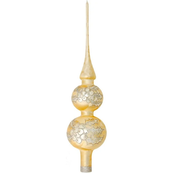 Krebs Glas Lauscha Christbaumspitze KGL03380, Weihnachtsdeko, Christbaumschmuck (1-tlg), aus Glas, mit Dekor – Bild 2