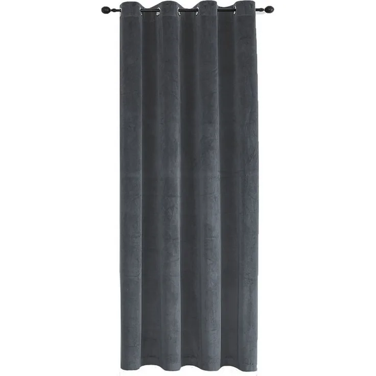 Haus und Deko Gardine Verdunkelungsvorhang Samt weich Ösen Vorhang blickdicht abdunkelnd (1 St), Ösen, Polyester