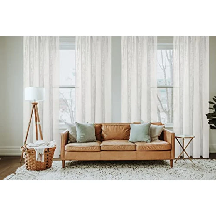 Home Basics Vorhang SOFTY (1 St), Ösen, halbtransparent, Ösenschal SOFTY Uni – Bild 7