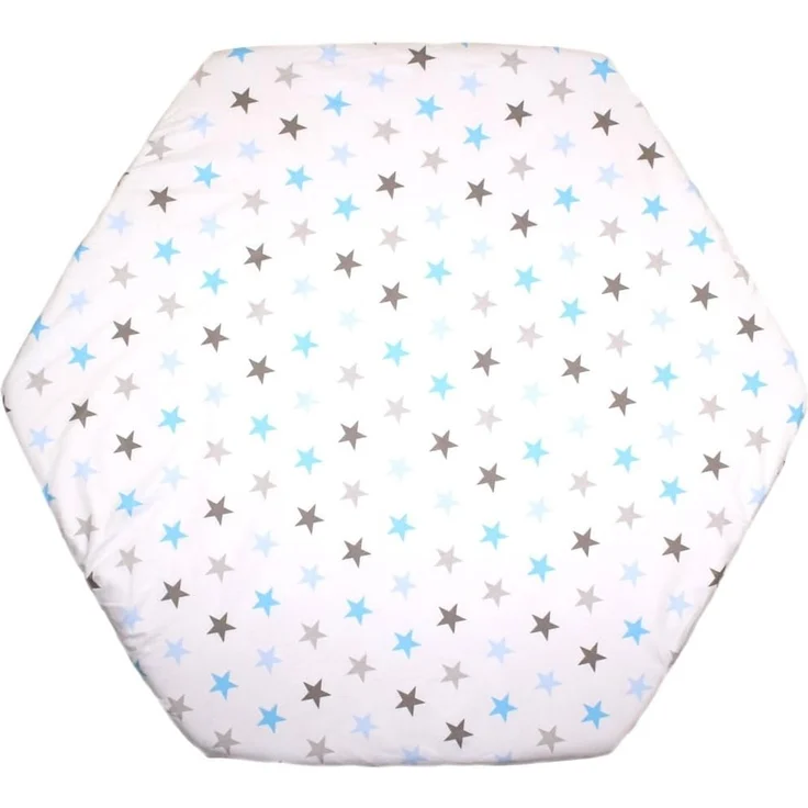 Spannbettlaken für 6-eck Laufgitter Matratze 120x105 cm Baby Kinder Laufstall Baumwolle D14 – Bild 2