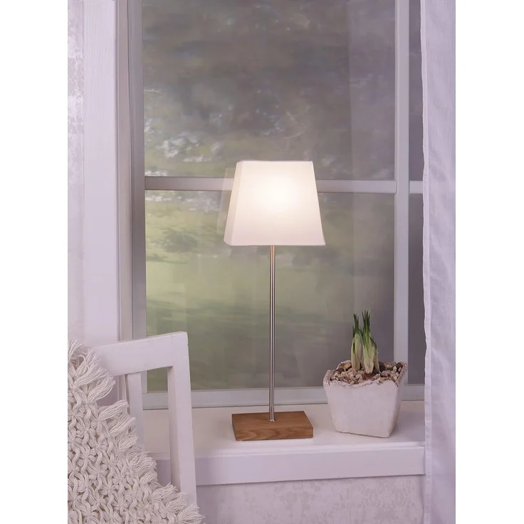 Tischlampe Leo, 3D Papierstern, Holz, Metall, E14 – Bild 3