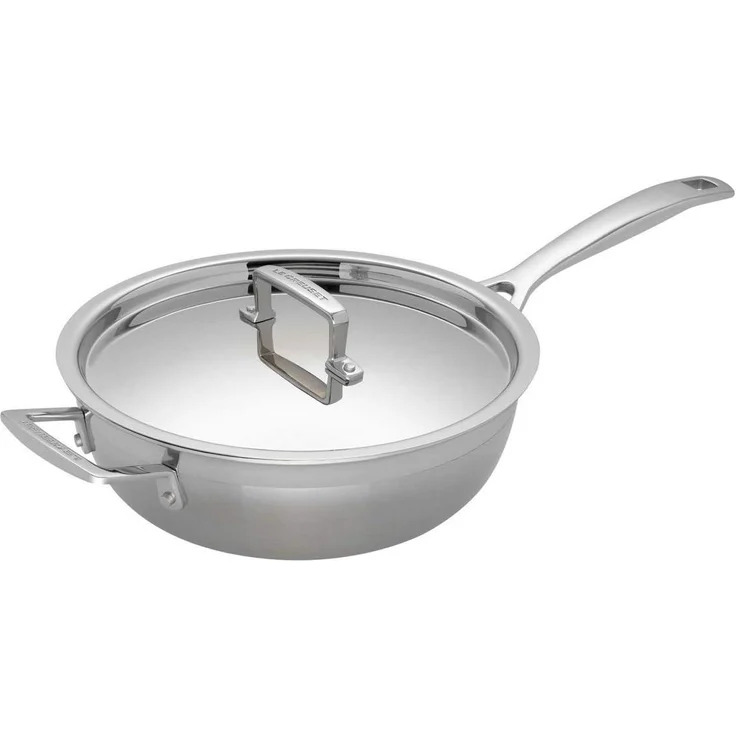 Le Creuset 3-Ply Sautépfanne Antihaft mit Deckel 24 cm - 20 bis 24 cm – Bild 3