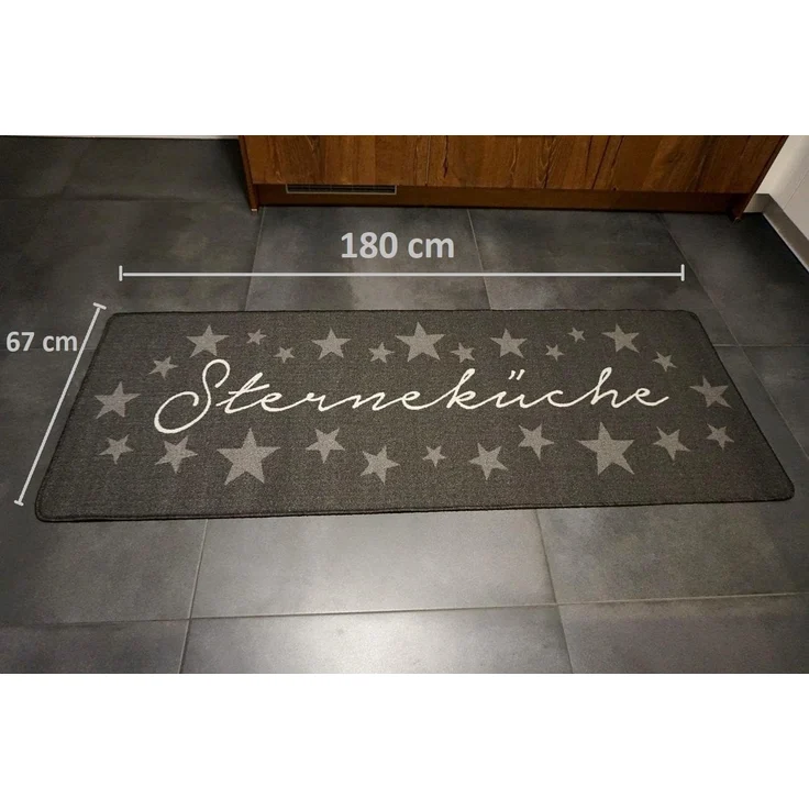 designimpex Küchenläufer Küchenmatte Läufer KL Küchenteppich 67x180 cm, Rechteck, Höhe: 67 mm – Bild 2