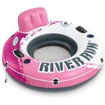 INTEX 56824EU - Schwimmring - Pink River Run 1 (Ø135 cm) mit Rückenlehne + Getränkehalter