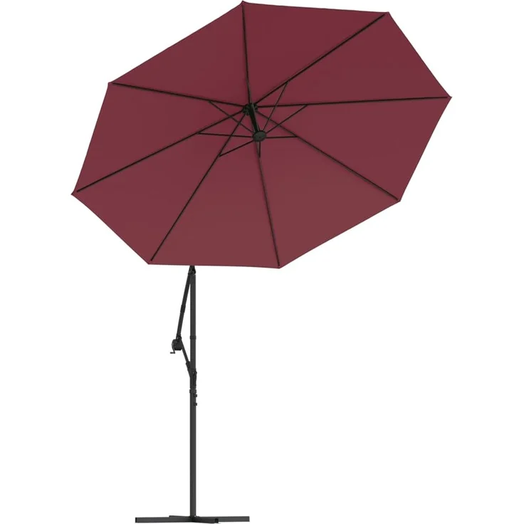 vidaXL Ersatzbezug für Ampelschirm Bordeauxrot 300 cm 313809 – Bild 5