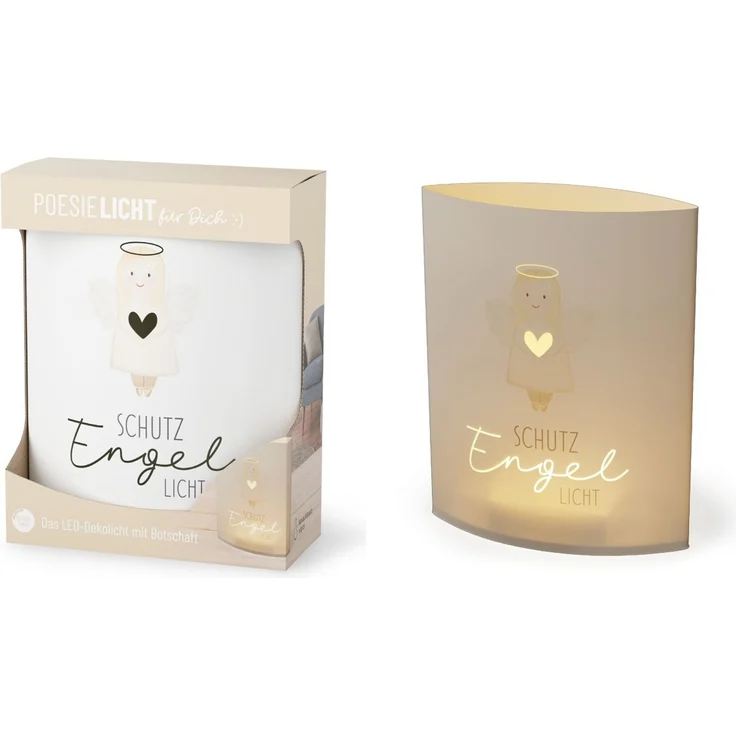 Deko Lampe Leuchte Batterie Poesielicht für Dich la vida Geschenk Engel 6297911