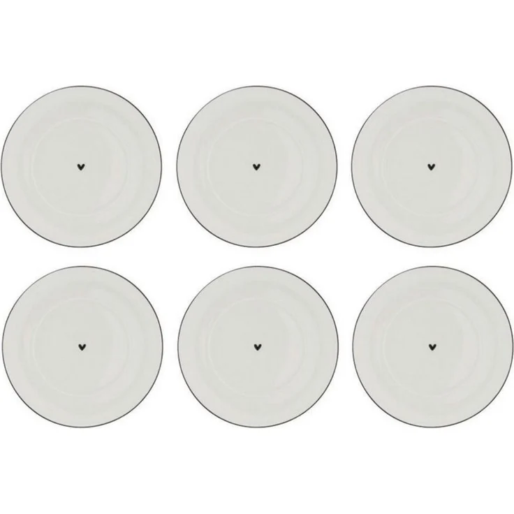 Bastion Collections Untertasse schwarzes Herz, Spülmaschinengeeignet – Bild 3
