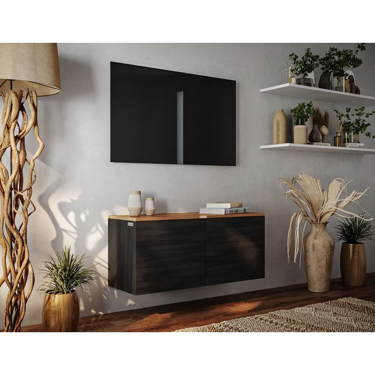 Platan Room Lowboard LUNA, 90 oder 180 cm Sideboard Hängend oder Stehend ganz in Matt