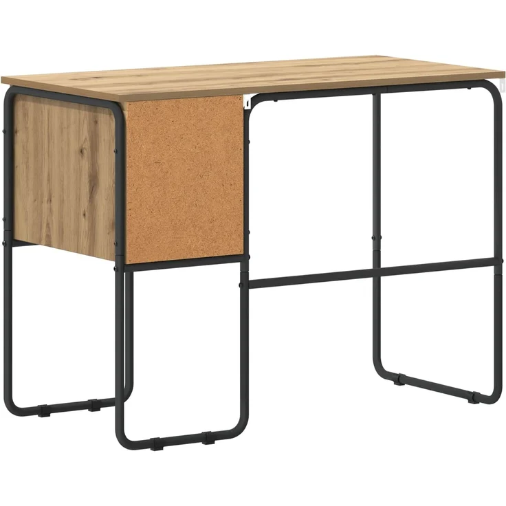 vidaXL Schreibtisch mit Stauraum Artisan-Eiche 100 x 50 x 75 cm 8008007 – Bild 6
