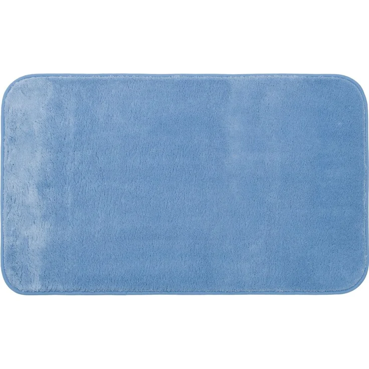 Gözze - Premium Rutschfester Badteppich, RIO, 100% Microfaser, 60x100 cm - Blau
