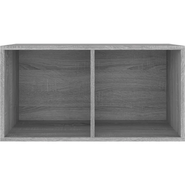 vidaXL Schallplatten-Box Grau Sonoma 71x34x36cm Holzwerkstoff 815253 – Bild 2