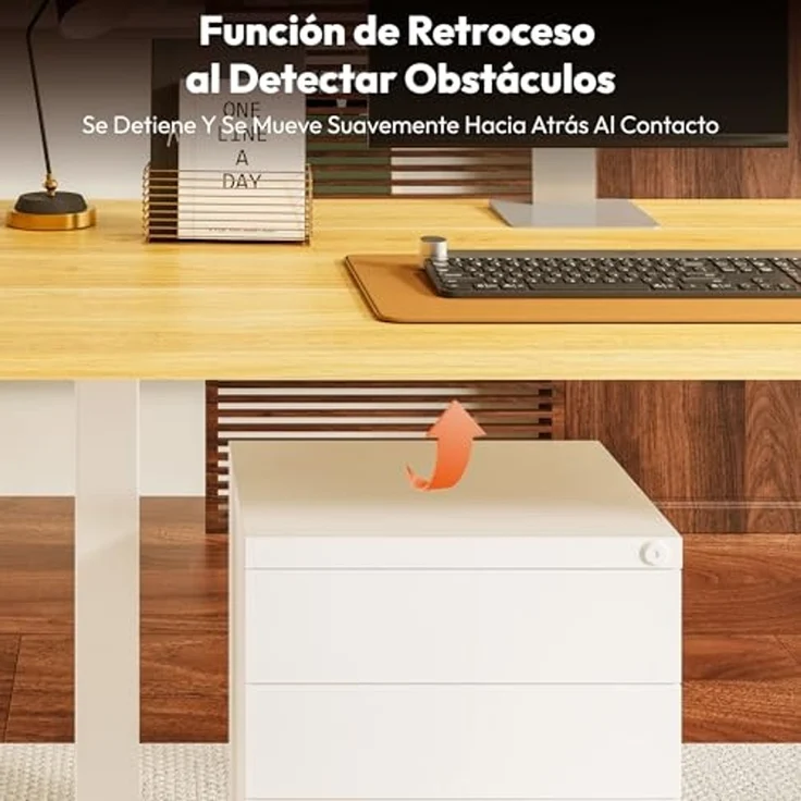 SANODESK Höhenverstellbarer Schreibtisch 160x60 cm Schreibtisch Höhenverstellbar Elektrisch Ergonomischer Steh-Sitz Tisch Computertisch für Heimbüro Homeoffice(ahorn) – Bild 5