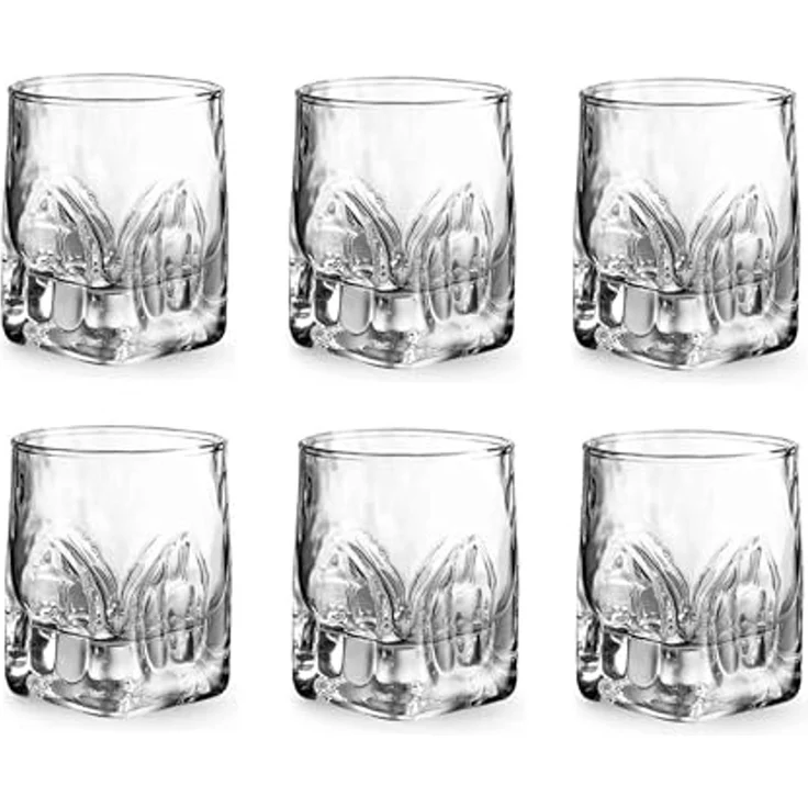 Provance Schnapsglas 6 x Schnapsglas Schnapsgläser Stamper Shotglas Kristallglas 40ml 4cl, 6-tlg, Glas – Bild 1