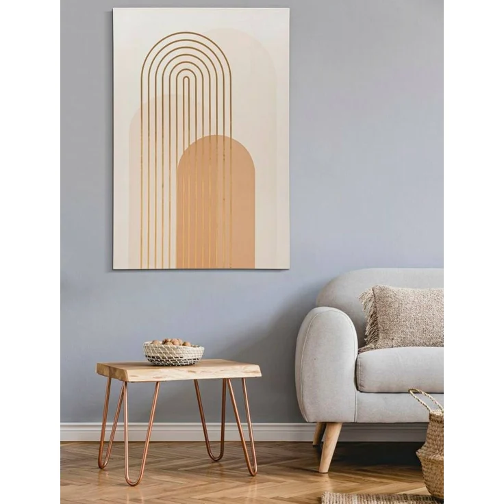 Dmora Gemälde Richard, Wandgemälde, Ornamentales Paneel, Dekoratives Zubehör, 80x3 h120 cm, Bunt – Bild 2