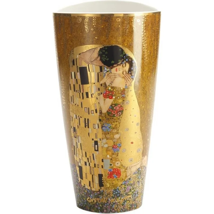Goebel Dekovase Gustav Klimt, Farbe: Gold, Motiv: Der Kuss