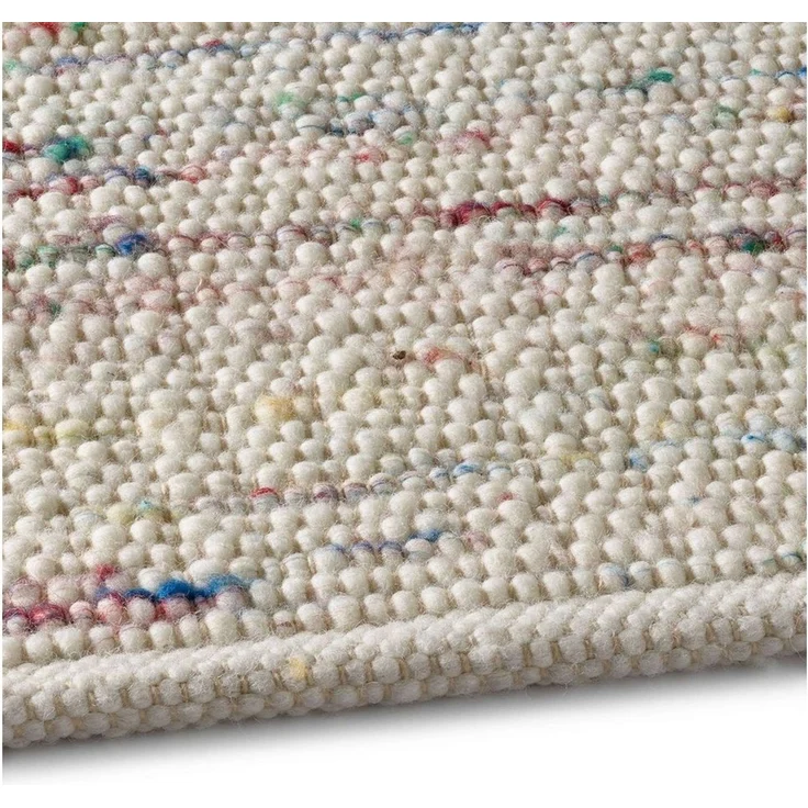 TaraCarpet Wollteppich TaraCarpet Handwebteppich Malmoe Fashion, rechteckig, Höhe: 10 mm, Handgewebter Teppich multi Wohnzimmer Schlafzimmer Esszimmer 070X130 – Bild 3