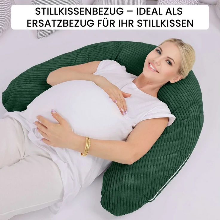 Amilian Stillkissenbezug 170 cm - Kissenbezug für Schwangerschaftskissen, Seitenschläferkissen, weicher und pflegeleichter Bezug - ideal als Ersatzbezug – Bild 4