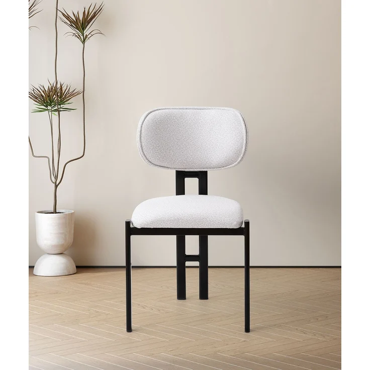 Skye Decor 'Muriz - 4968' Stuhlset (2-teilig), Cremeweiß / Schwarz, 43 x 83 x 47,5 cm – Bild 1