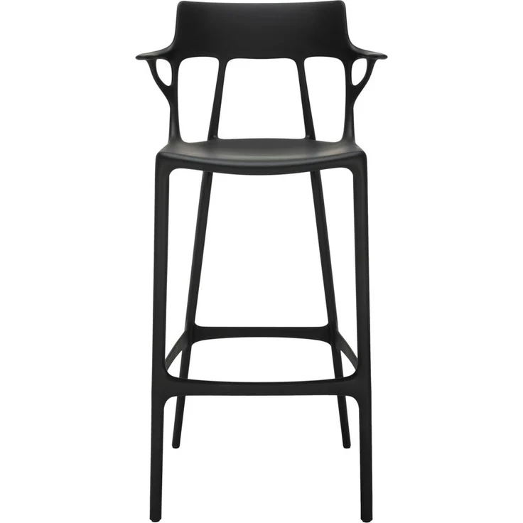 2er Set A.I. Barhocker schwarz – Bild 2