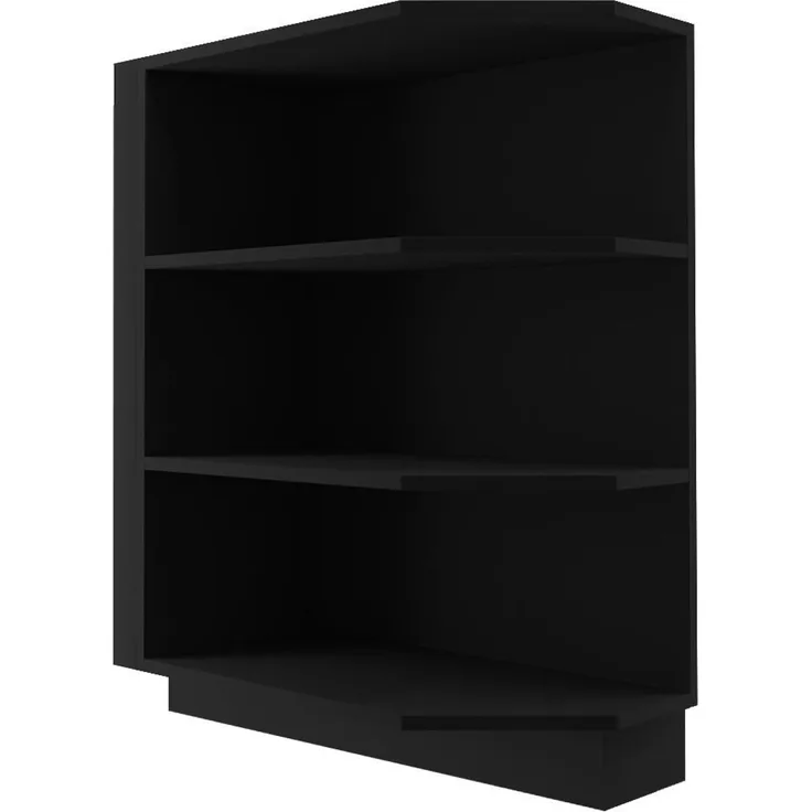 Kücheneckregal 30x56,5x82cm Küchenregal Unterbauregal Farbe: schwarz D6/30