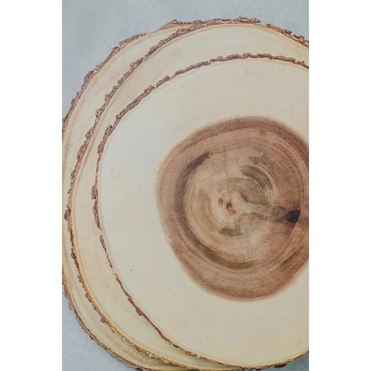 KitchenCraft Artesà natürliches Holz Käsebrett- Servierplatte mit Rindenrand, 30 cm (12 Zoll) rund, Holz, Brown, cm, 30 x 30 x 2. 2000000000000002 cm, 1 Einheiten – Bild 5