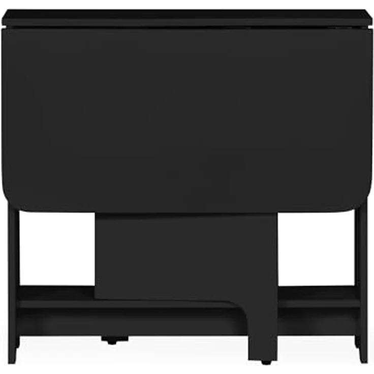 Julian Bowen Gatan Kleiner Klapptisch mit 2 Stühlen, Schwarz, Holz, 70 x 80 x 100 – Bild 5