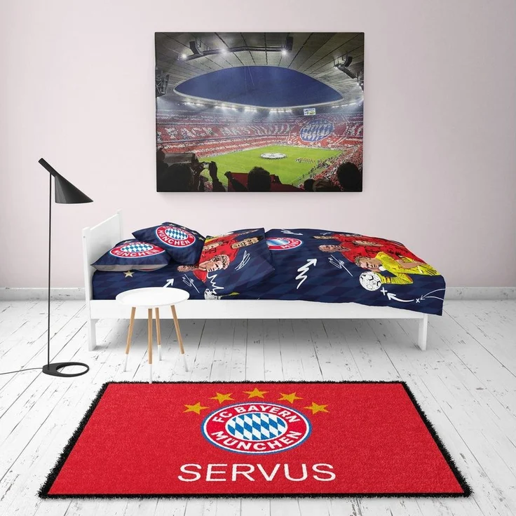 BERONAGE Fußmatte FC Bayern München Fußmatte SERVUS 60x40 Schmutzfangmatte Fußabtreter – Bild 3