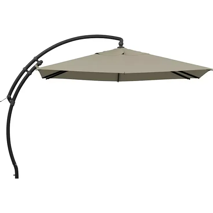 Sun Garden Ampelschirm Easy Sun, 300 x 300 cm, drehbar und neigbar, beige-meliert, mit Kurbelbetrieb und UPF 80
