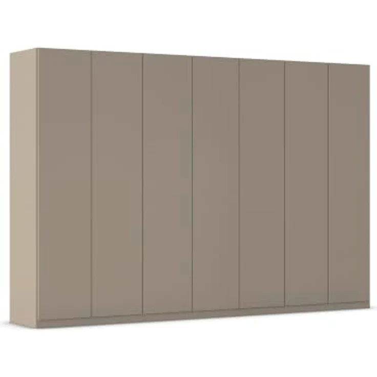 Rauch Möbel LUNIK, Kleiderschrank, Farbe Fango, Breite 315 cm | Schrank mit patentiertem Schnellmontagesystem, 7-türig, Push-to-open-Funktion, Zubehör Basic, für Schlafzimmer, Ankleide – Bild 1