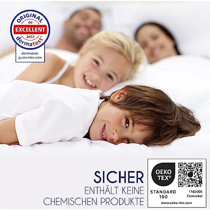 Matratzenschoner 200x220 cm Wasserdicht Oeko-TEX Zertifiziert von Dreamzie - Atmungsaktive Matratzenauflage – Bild 7