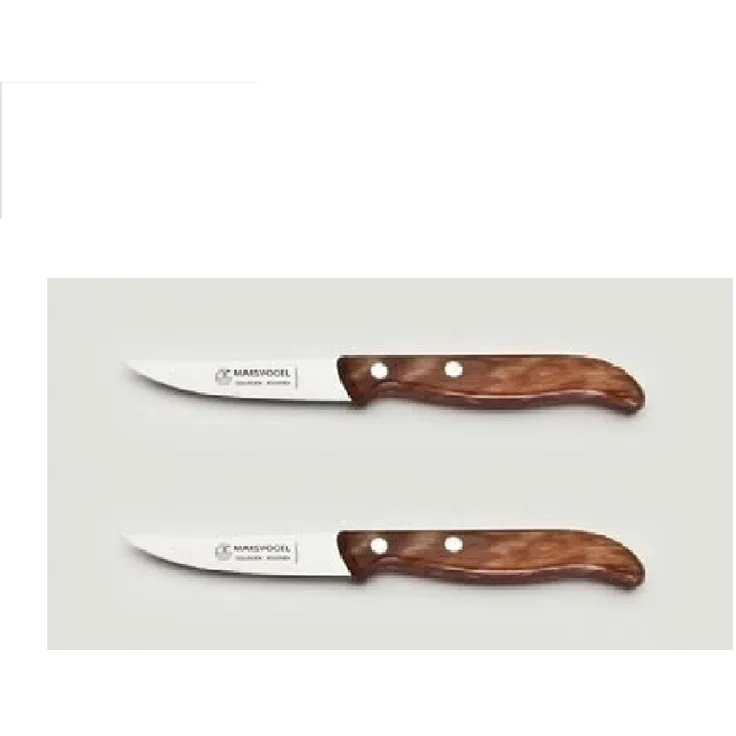2x Küchenmesser, rückenspitz, rostfrei, 3"/8 cm, Gerlinol Griff