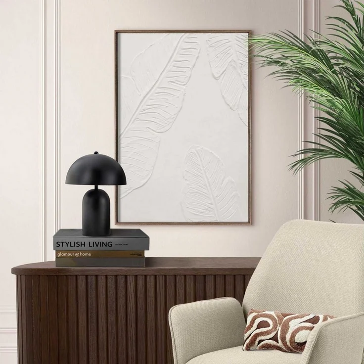 Reinders! Wandbild Tropische Blätter, Wohnzimmer - Weiß - MDF - Blumen und Pflanzen - 50x70 cm – Bild 2