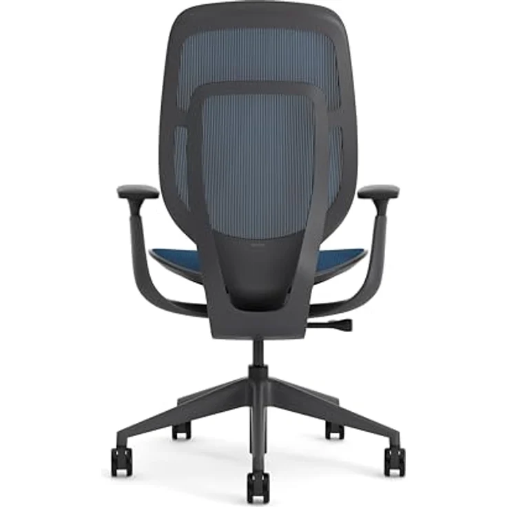 Karman Steelcase Ergonomischer Bürostuhl, höhenverstellbarer Stuhl mit Baltic-Blau Bezug – Bild 6