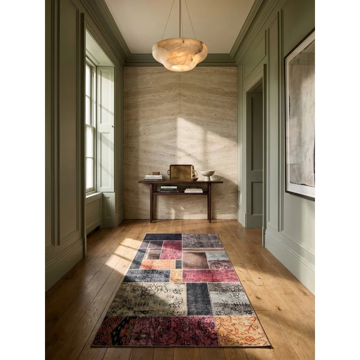 KADIMA DESIGN Teppich PIZOL Waschbar Küche Küchenläufer Teppichläufer Flur Vintage Diele, Läufer, Höhe: 5 mm, 80x250 cm, Bettvorleger Webteppich Strapazierfähig Flurläufer Waschbar – Bild 3