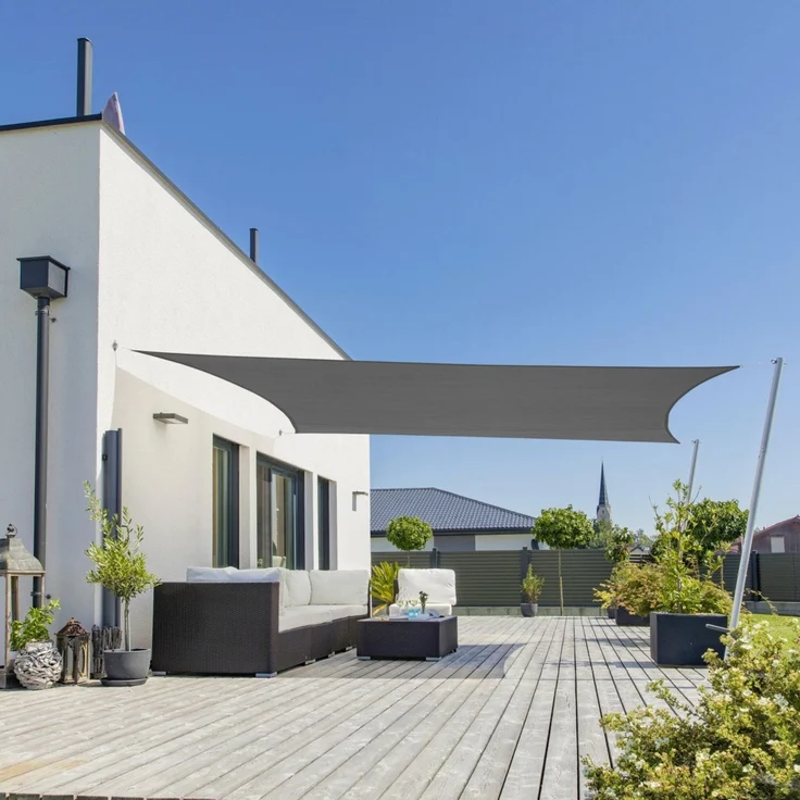 Windhager Sonnensegel Cannes anthrazit 4 x 5 m – Bild 1